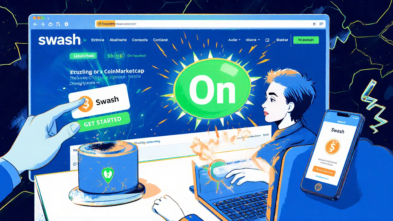 Swash: tout sur l’airdrop Swash App Launch x CoinMarketCap