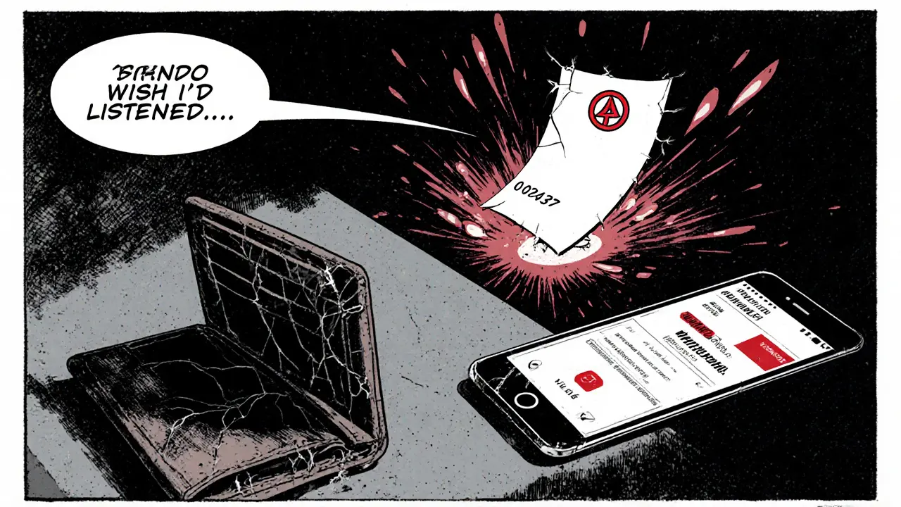 Portefeuille vide sur un bureau avec un prix de jeton et un papier qui s&#039;envole dans le vent.