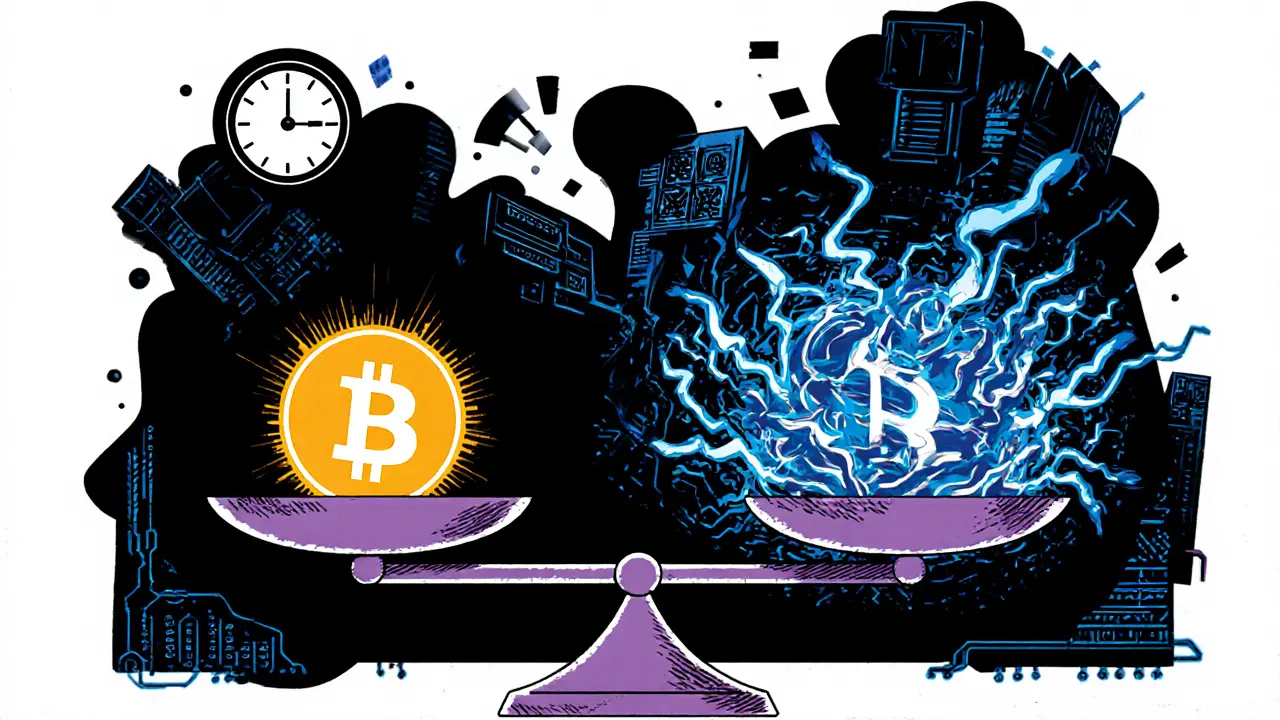 Comment la difficulté de minage et le temps de bloc influencent la stabilité de Bitcoin