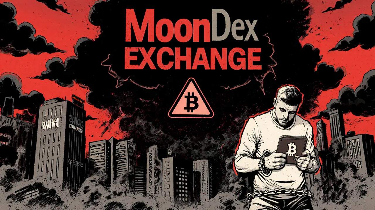 MoonDex crypto exchange review : une plateforme fictive à éviter en 2025