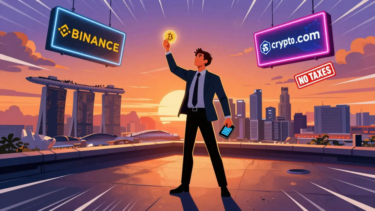 Pas d'impôt sur les gains en capital sur les crypto-monnaies à Singapour