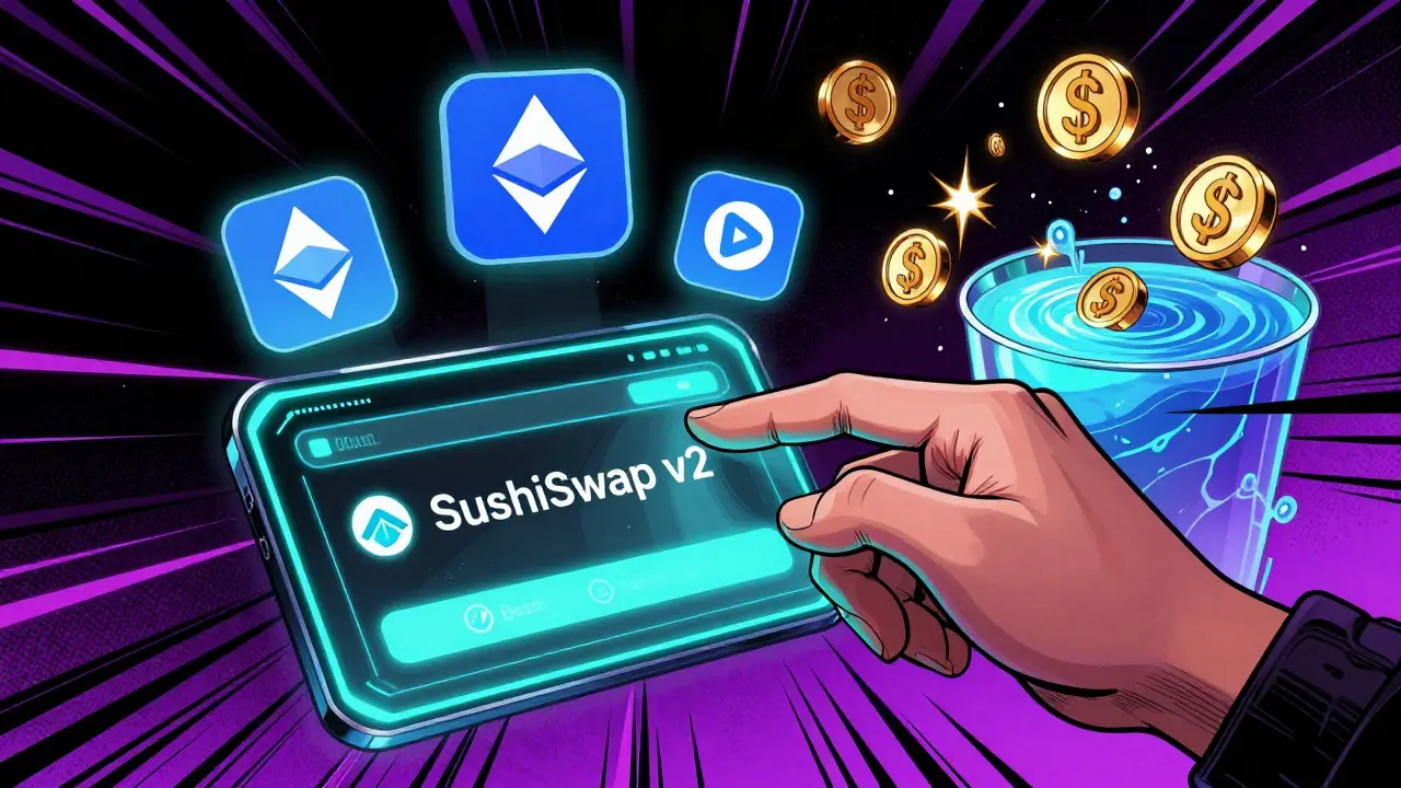 SushiSwap v2 (Base) : Avis complet sur cet échange décentralisé sur Base