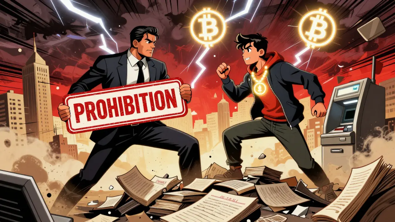 Affrontement symbolique entre la banque centrale et un jeune hacker irakien sur fond de blockchain.