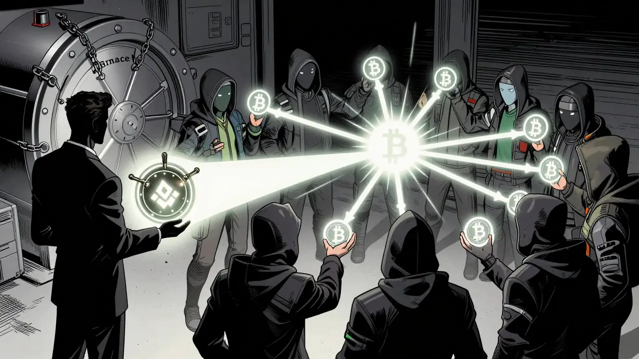 Affrontement entre un intermédiaire centralisé et des nœuds décentralisés transférant des actifs sans custode.