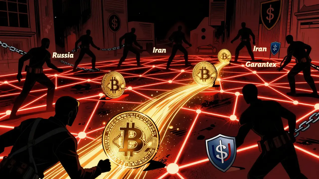 15,8 milliards de dollars en transactions crypto liées à des entités sanctionnées en 2024