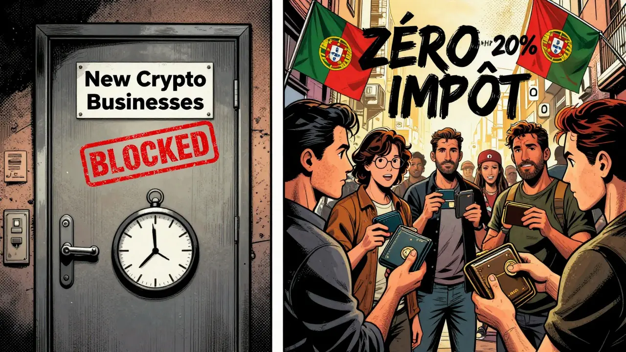 Portugal : à gauche, les entreprises bloquées ; à droite, les particuliers profitent de la fiscalité crypto.