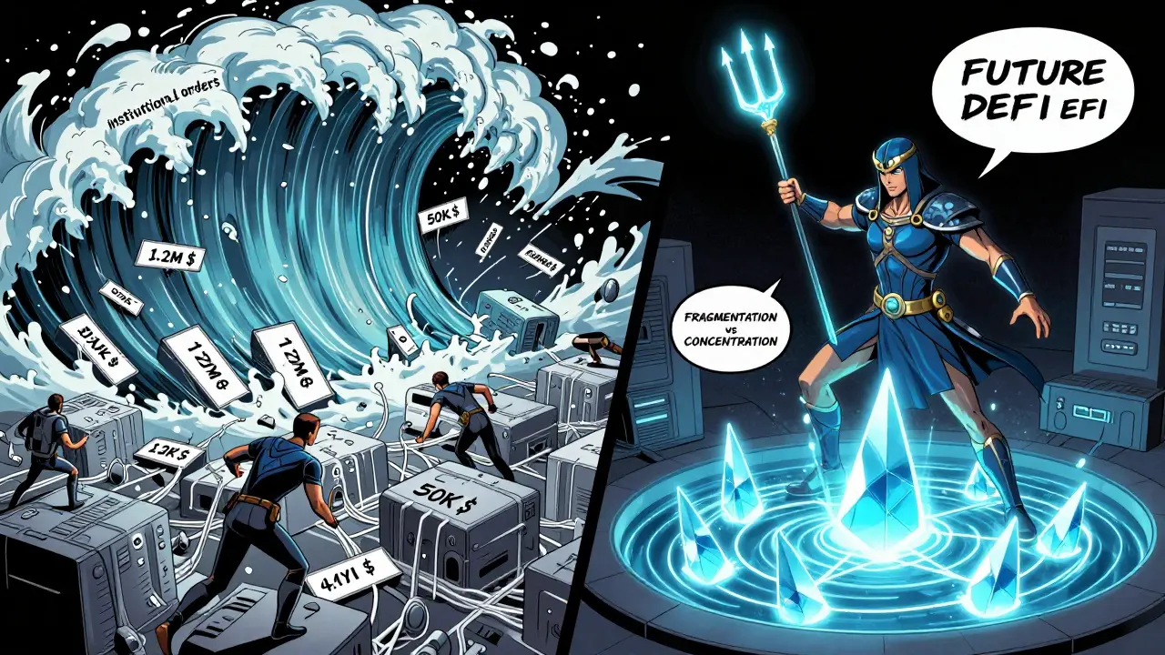 Une bataille entre liquidité fragmentée et le protocole Trident qui crée des pools concentrés sur la blockchain Harmony.