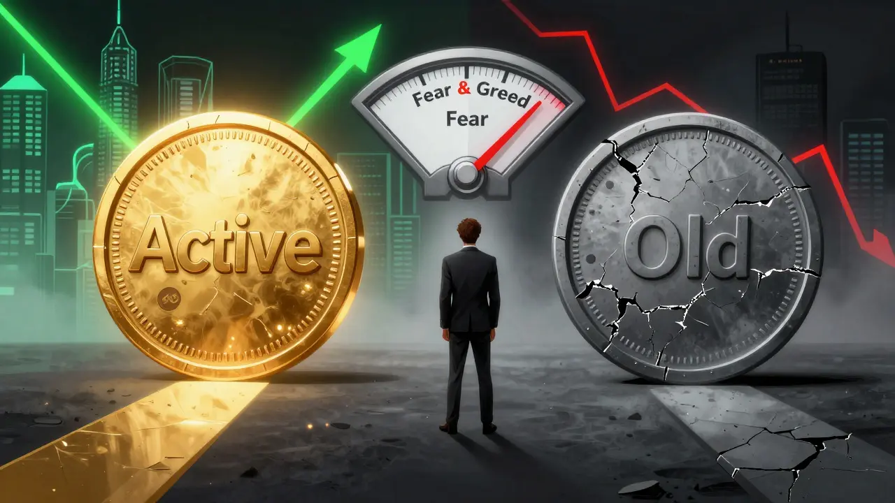 Comparaison visuelle entre le jeton WSG actif et l'ancienne version en style BD.