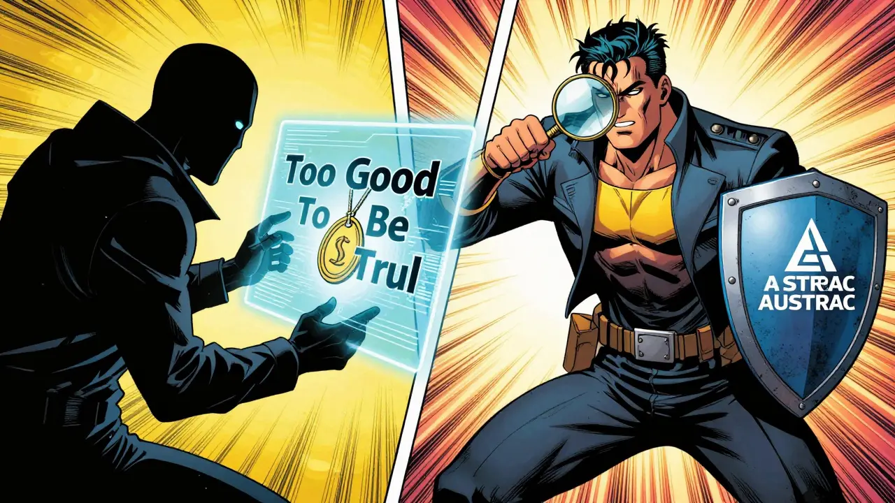 Régulateurs ASIC et AUSTRAC protégeant les investisseurs contre le marketing trompeur.