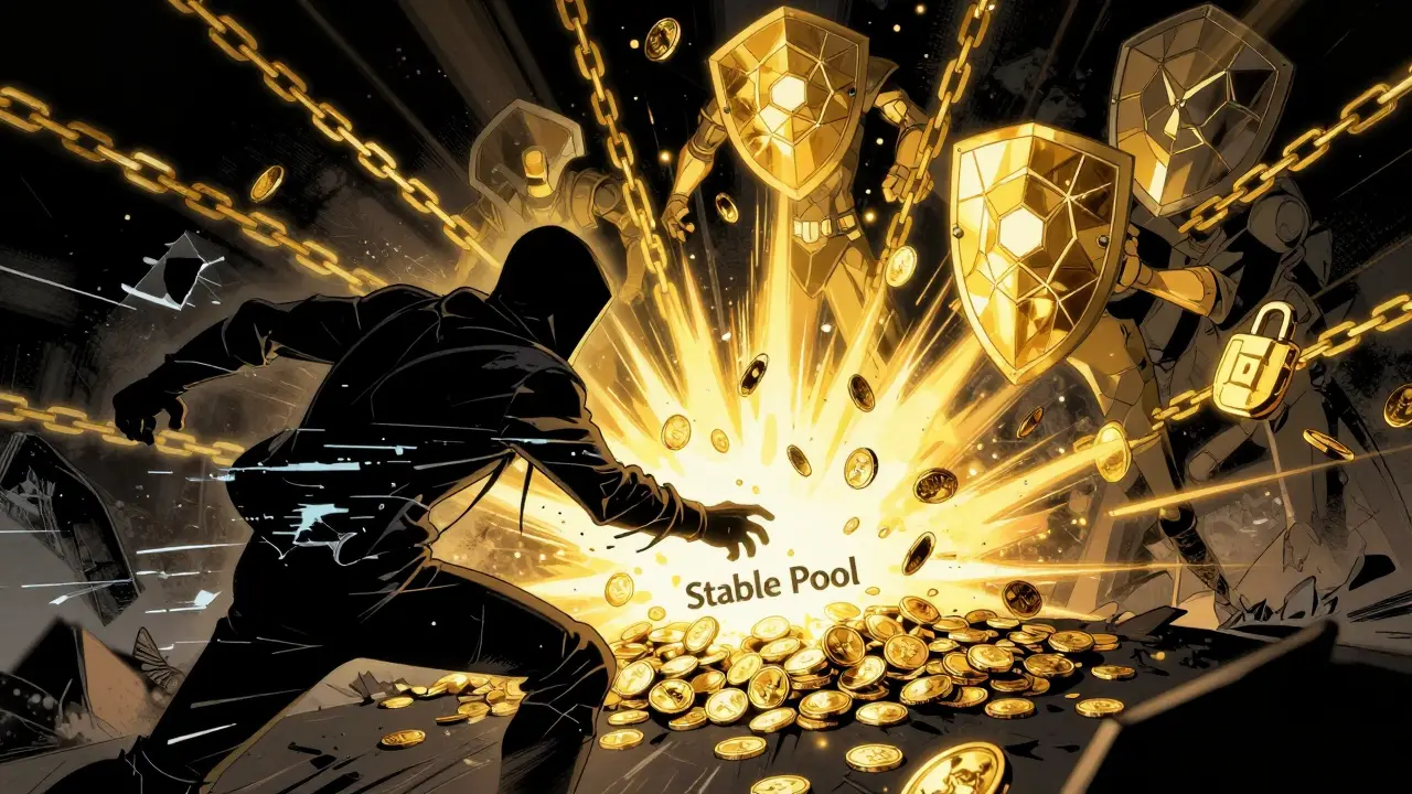 Validateurs Polygon bloquant un pirate informatique tentant de voler des fonds.