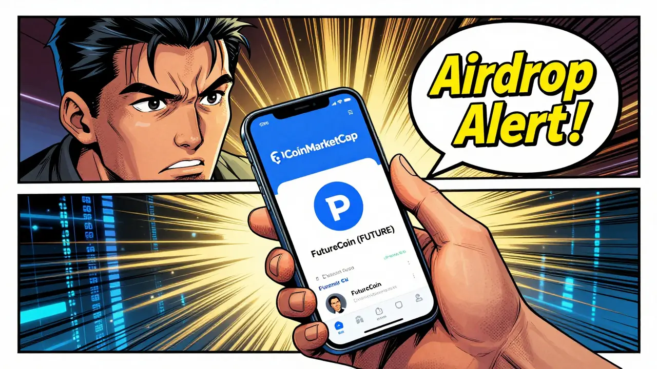 FutureCoin (FUTURE) Airdrop CoinMarketCap : Détails, Conditions et Analyse