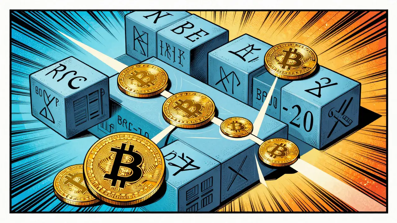 Inscriptions de données sur la chaîne Bitcoin stylisées