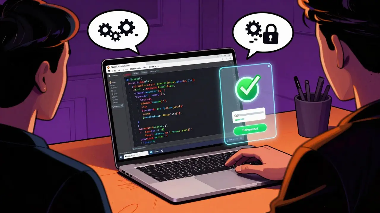 Interface Remix IDE avec code Solidity dans un style cyberpunk