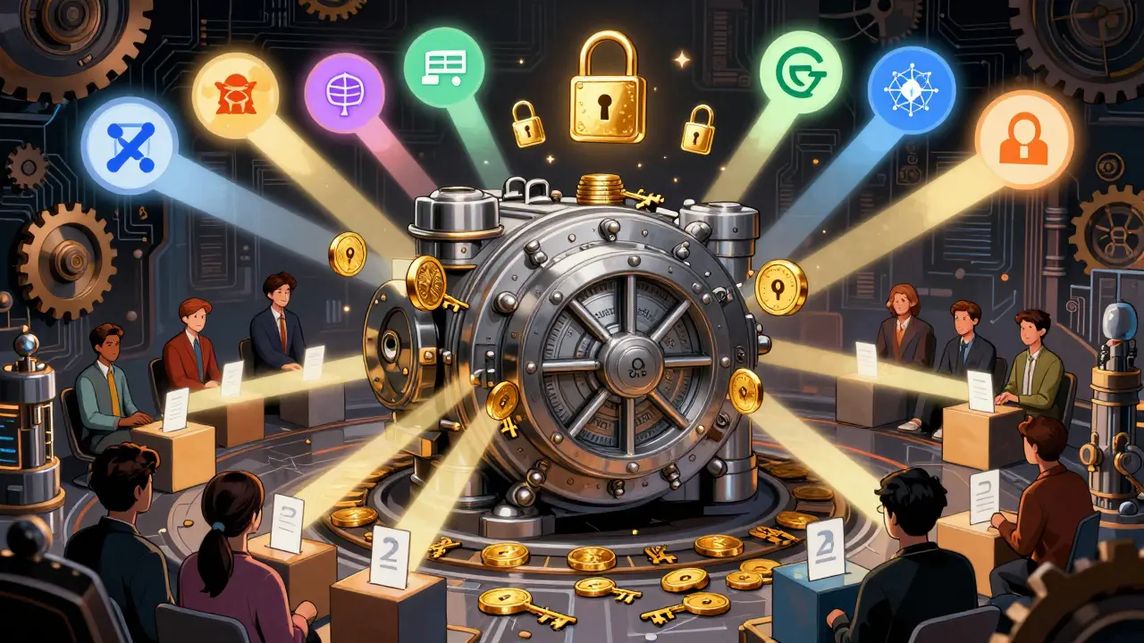 Mécanisme de gouvernance DAO avec verrouillage de tokens et vote stratégique