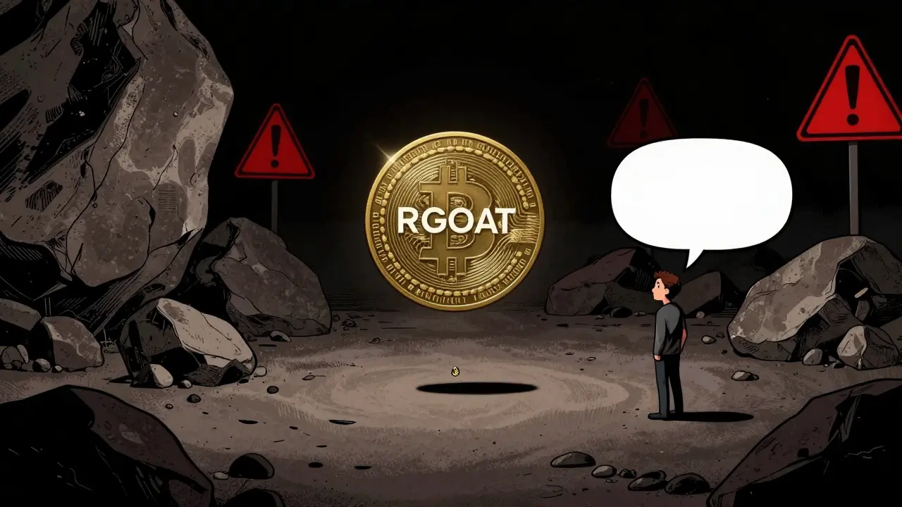 Petit token isolé dans le vide représentant les risques