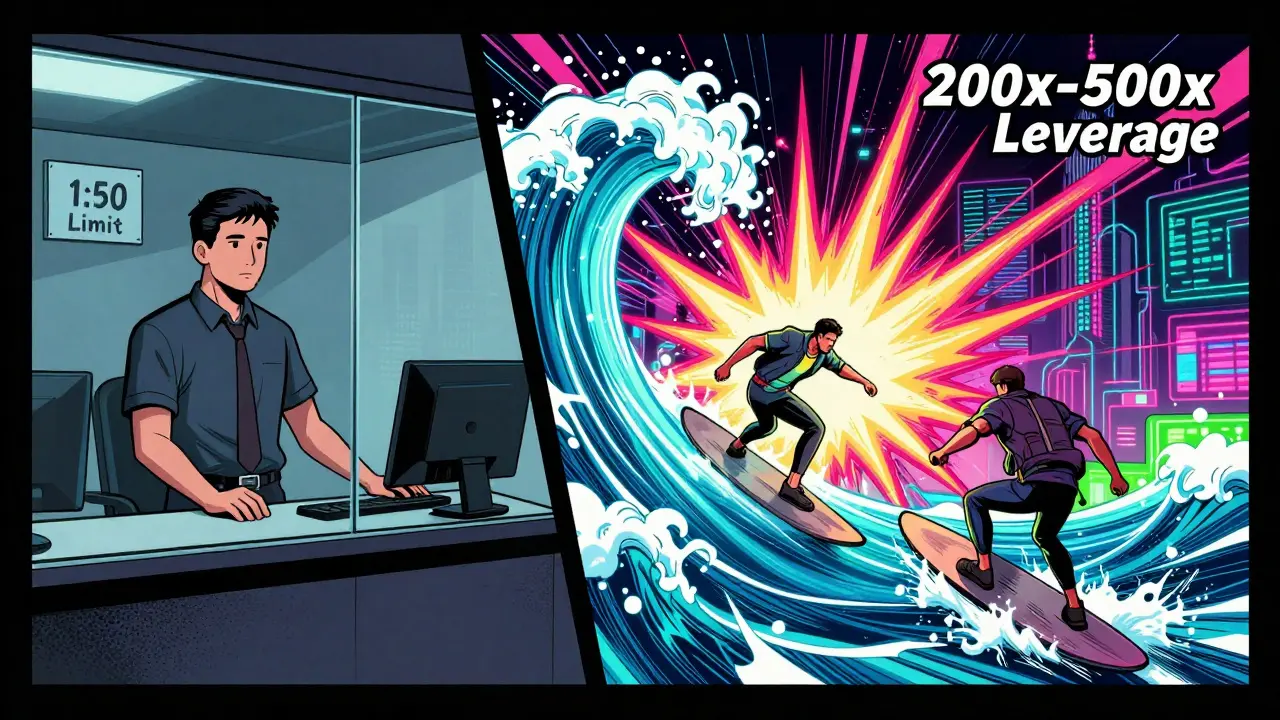 Art BD : contraste entre forex réglementé et crypto-monnaies à fort effet de levier