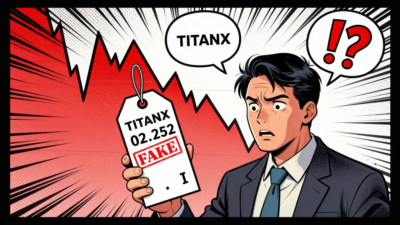 Investisseur confus face aux prix contradictoires de TITANX en style BD