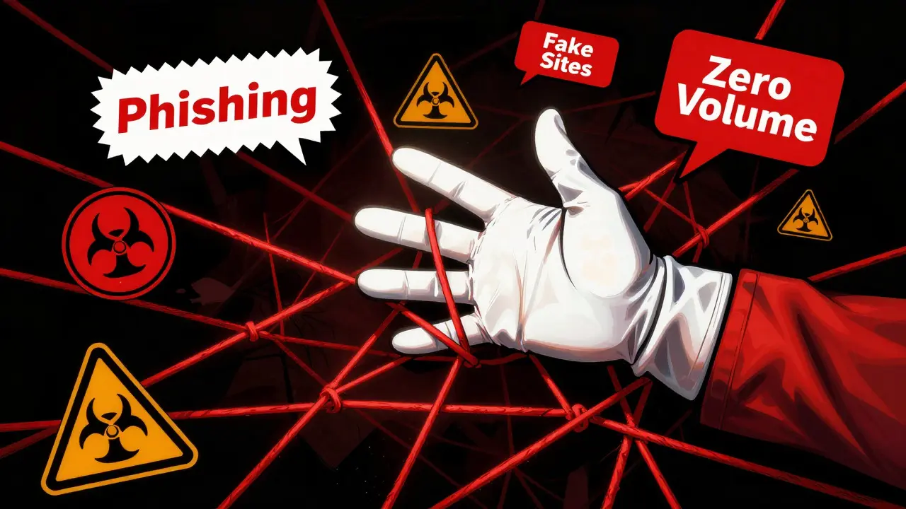 Mains dégageant des pièges d'arnaque crypto dans un art de comics