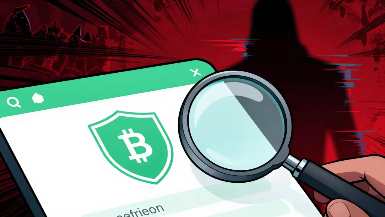 Protection du portefeuille crypto contre les arnaques en style BD