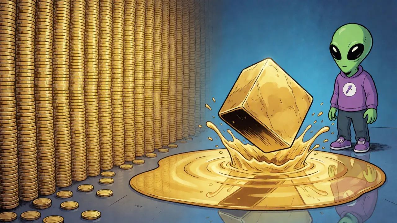 Illustration du risque de slippage dans un petit bassin de liquidité comparé à un grand marché.