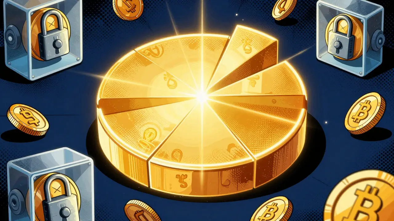 Représentation graphique de la répartition des tokens ARCOS en style comic book