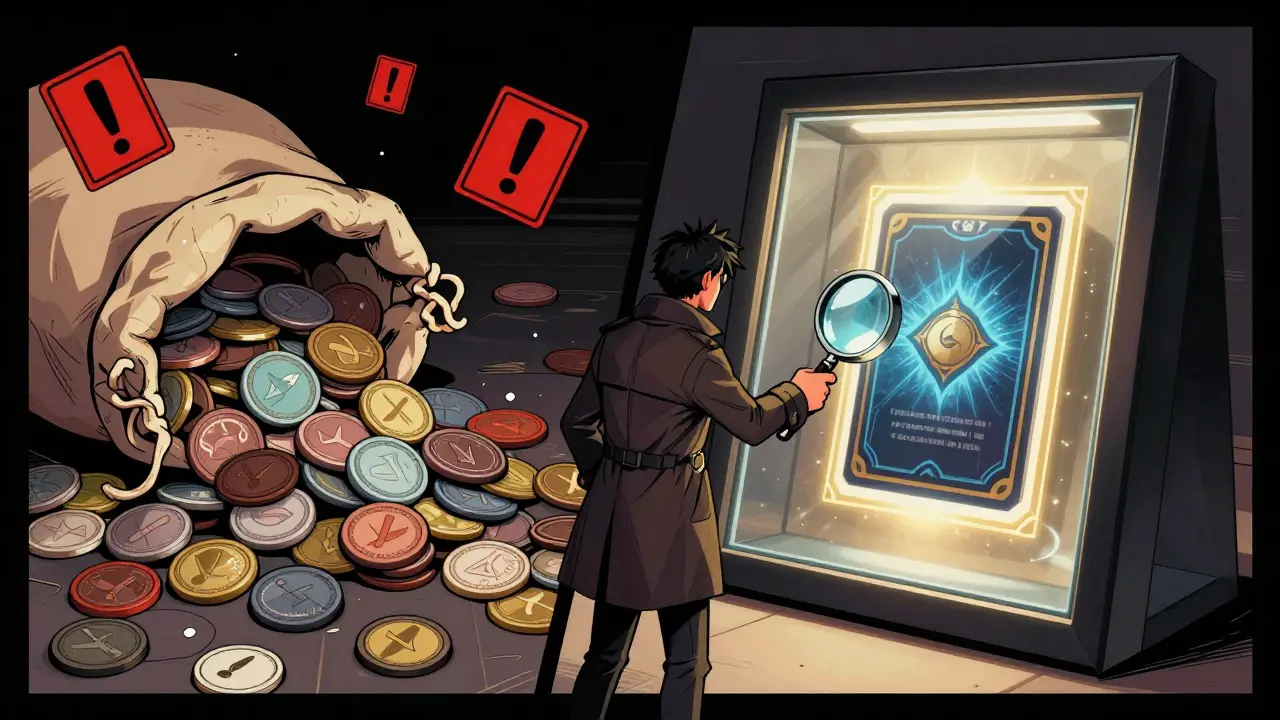 Style BD : comparaison entre jetons communs et NFT rare